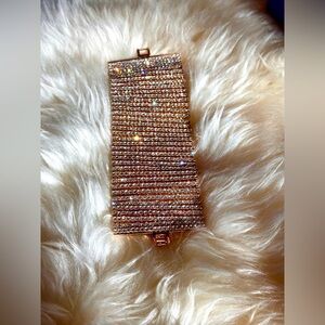 NWT Gold and clear rhinestone cuff bracelet
